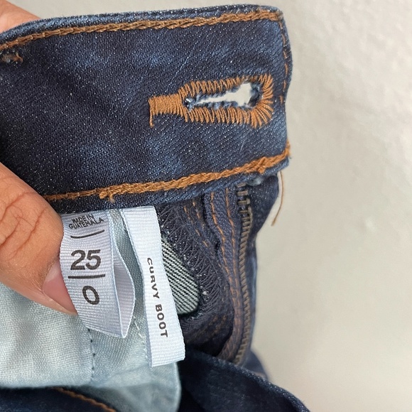 Ann Taylor LOFT curvy boot jeans 25 - Picture 7 of 8